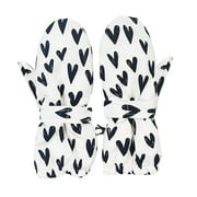 FJHNGBDH Cold Weather Kids Gloves Warm Winter Gloves Toddler Kids Soft Warm Wool Lined Gloves Full Finger Children Thermal Knit Gloves for Baby Boys Girls 6-12 Years